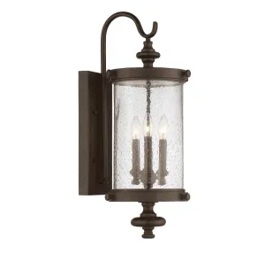 Walnut Outdoor 3 Light Sconce