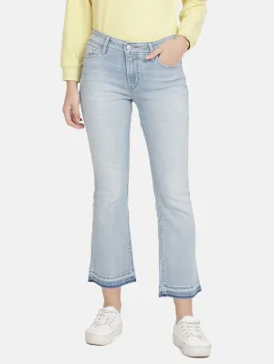 Women's 715 Blue Bootcut Fit Mid Rise Jeans